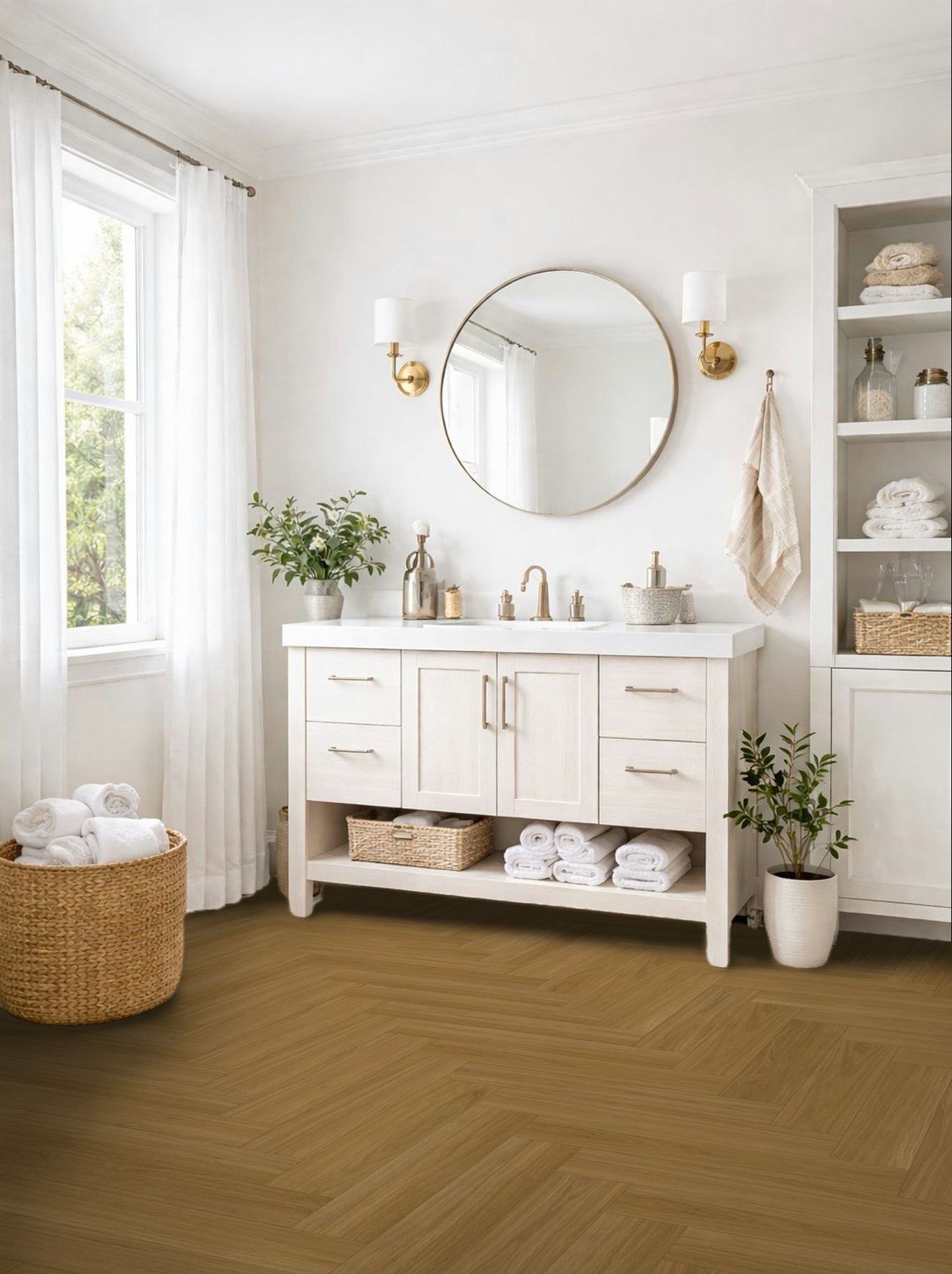 KWH-8856 Oak Oxford caramel brown